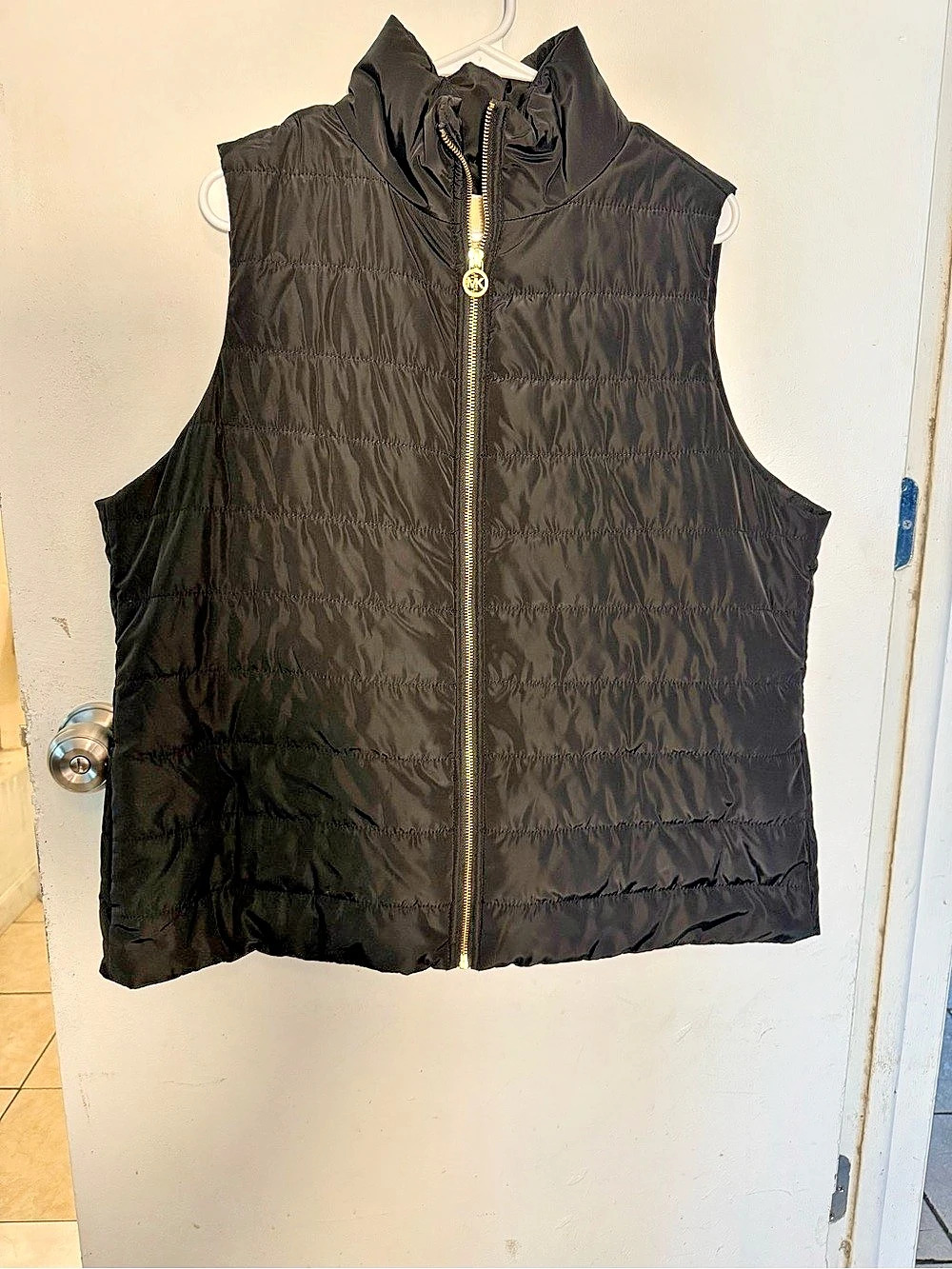 Michael Kors Quilted Puffer Vest in Black Size 1X